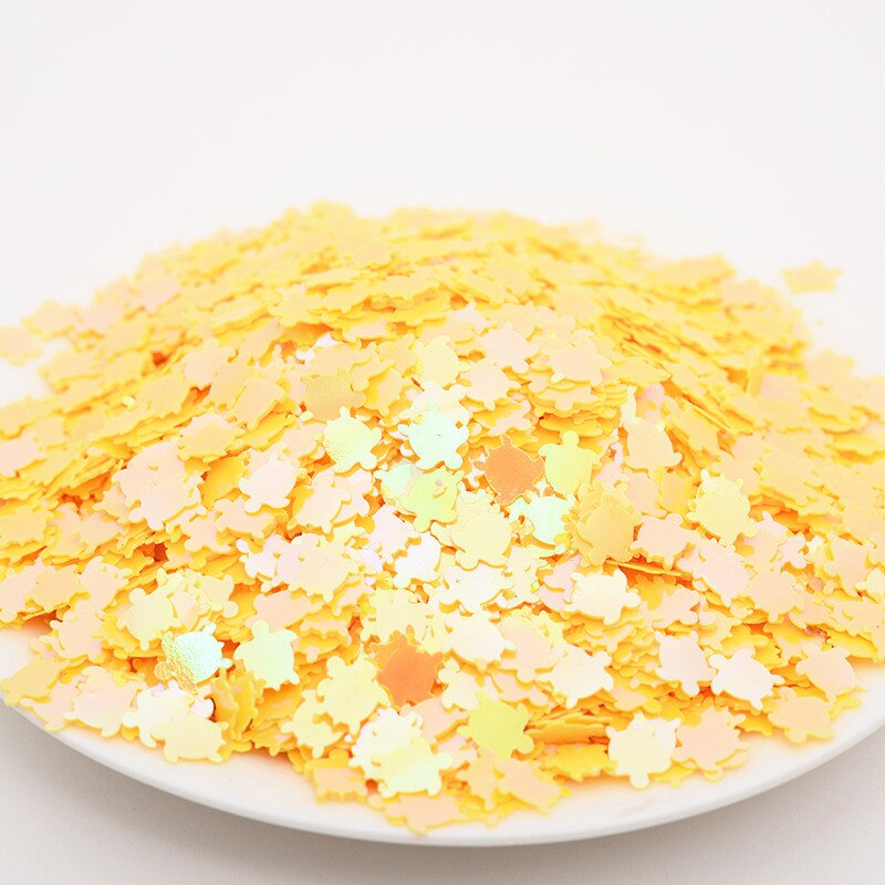 20g 7*8mm Sea turtle Tortoise Shape Loose Sequins PVC Paillettes For Craft Scrapbook Decoration Shaker Card DIY Accessories