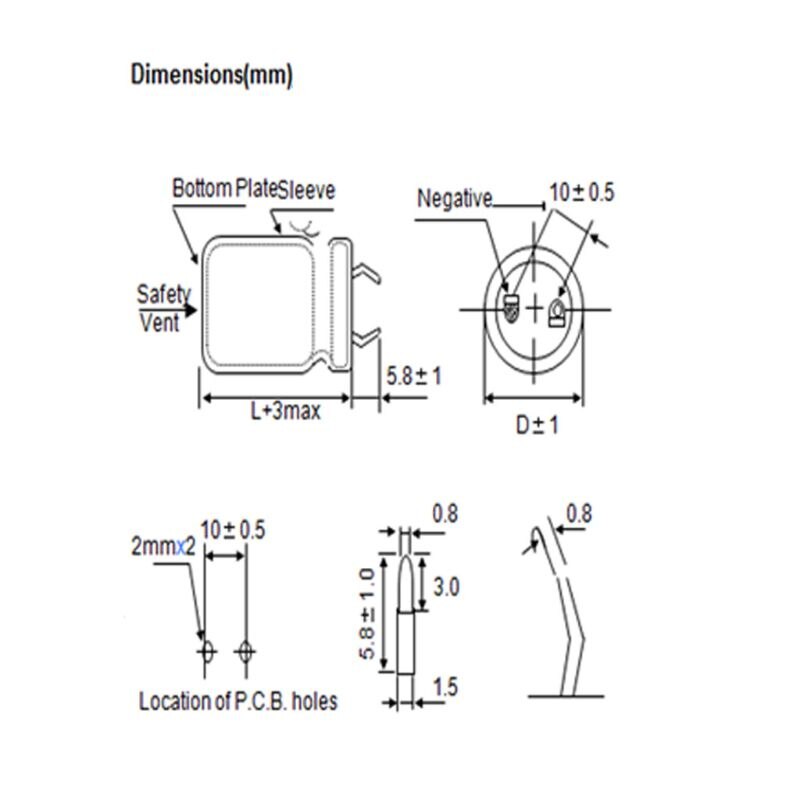 Condensador electrolítico de aluminio, 63V, 6800uF, 25x50mm, alta frecuencia, baja impedancia, orificio pasante, U1JE