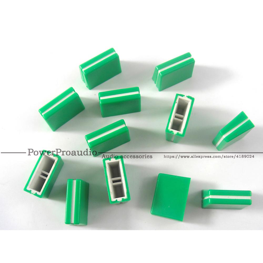 21pcs/lot Channel Crossfader potentiometer Fader Cap Knob For PIONEER DJM-250 350 400 600 700 800 Mixer green color