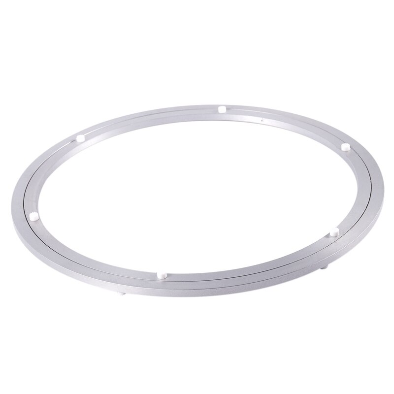 Aluminium Rotating Turntable Bearing Swivel Plate 18 Inch Silver