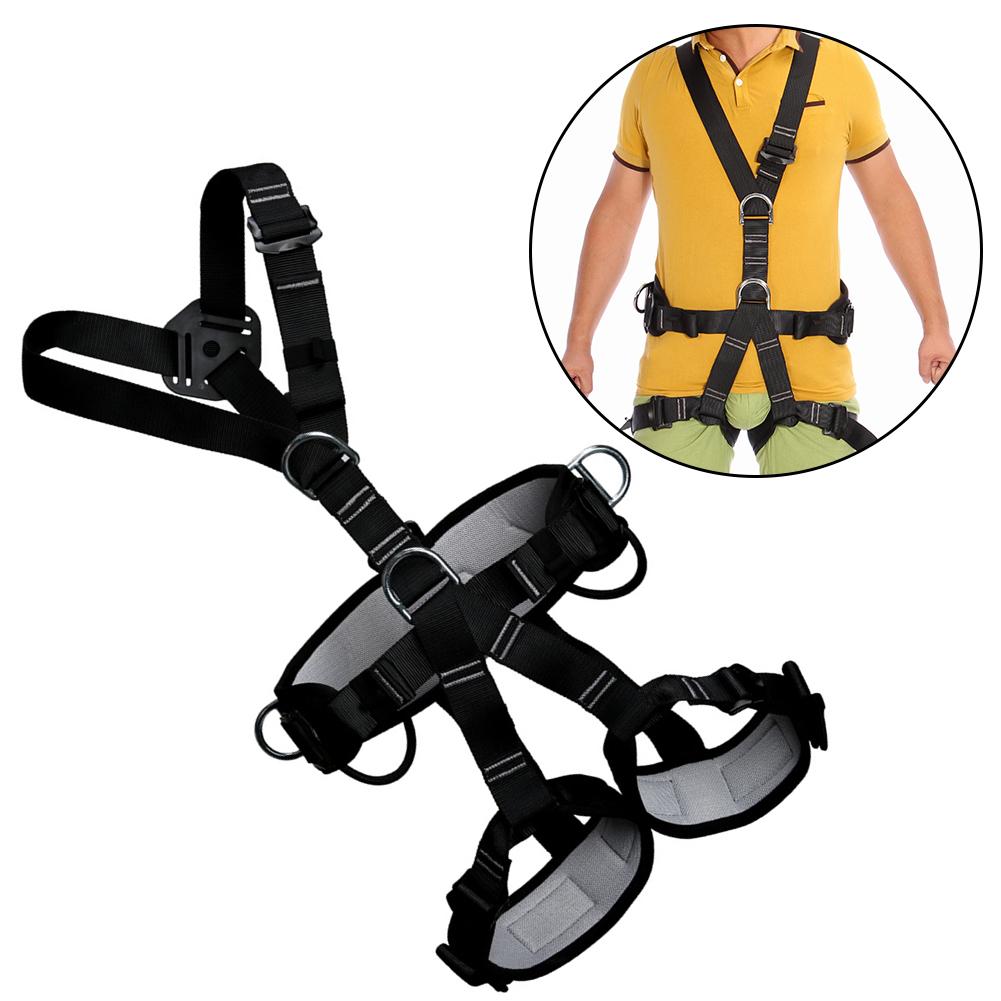 Full Body Outdoor Rock Climbing Safety Harness Belt Mountaineering Equipment