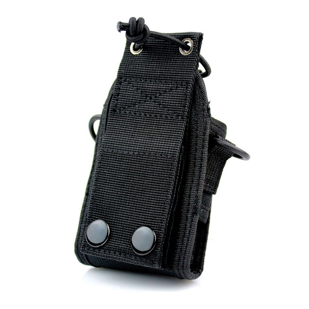 MCS20A Shoulder Hanging Radio Case Holder Nylon Holster Walkie Talkie Elastic Band Solid Accessories Two Way Universal Pouch