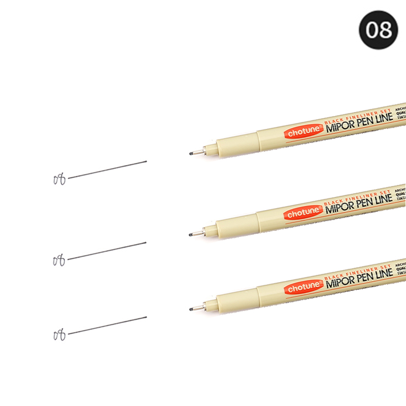 Pigment Liner Pigma Pen Manga Markers Needle Pen Hook Line Pen Sketch Sakura Pens Stationery Set Art Supplies School Supplies: Clear