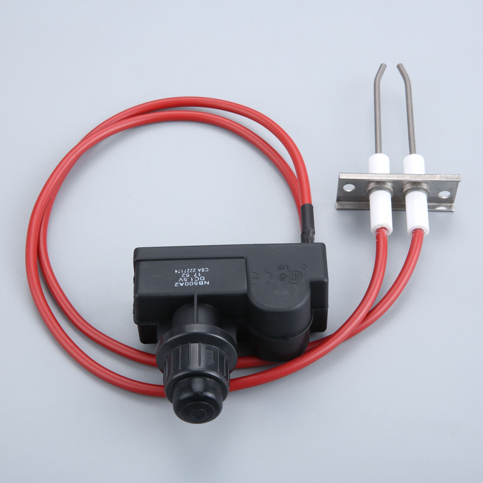 Double Ignition Kit Propane Gas Grill Igniters 450 mm High Spark Plug Wire for Gas Fireplace &amp; Oven &amp; Heater &amp; Kitchen lgniter