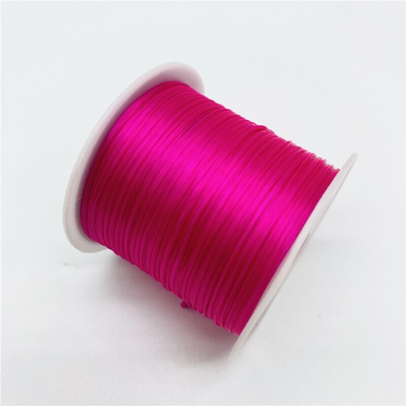 Fil élastique rond en Nylon et caoutchouc pour la fabrication de bijoux, 10yards, 0.7mm: 08
