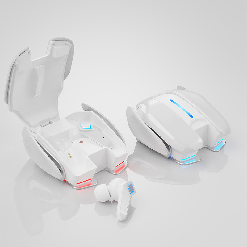 Auriculares Bluetooth para videojuegos, aspecto fresco, Base de aleación de aluminio, iluminación, juego de música, Dualmode, baja latencia, efecto de sonido HiFi