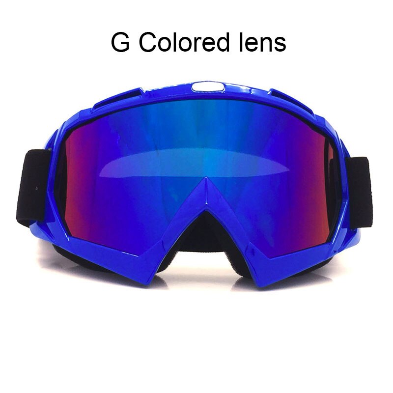 Nuoxintr Universele Motorcycle Goggles Bril MX Outdoor Sport Bril Motocross Dirt Bike Moto Goggles Man Vrouwen: G Colored lens
