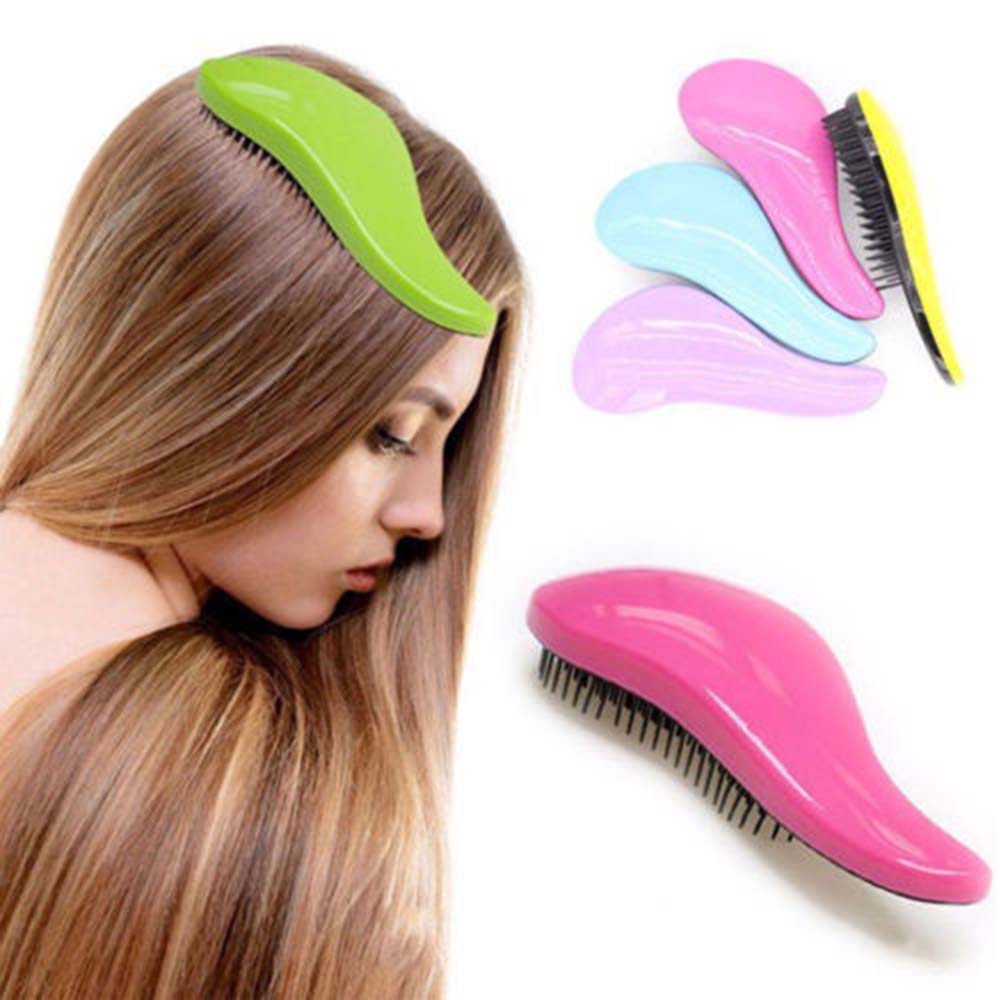 1 pièces 18.5cm Portable magique poignée enchevêtrement démêlant noeud gratuit douche cheveux brosse peigne douche Salon style dompteur outil