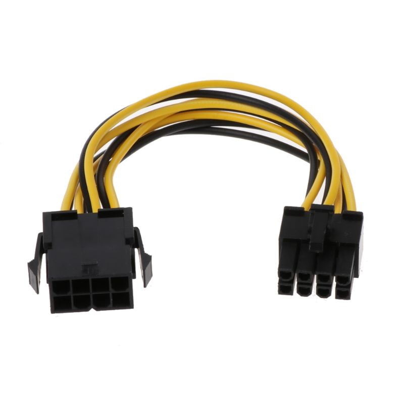 8Pin Om 8Pin Atx Cpu Eps Man-vrouw Power Verlengkabel Psu Moederbord Power Extension Adapter Kabel 18 Cm