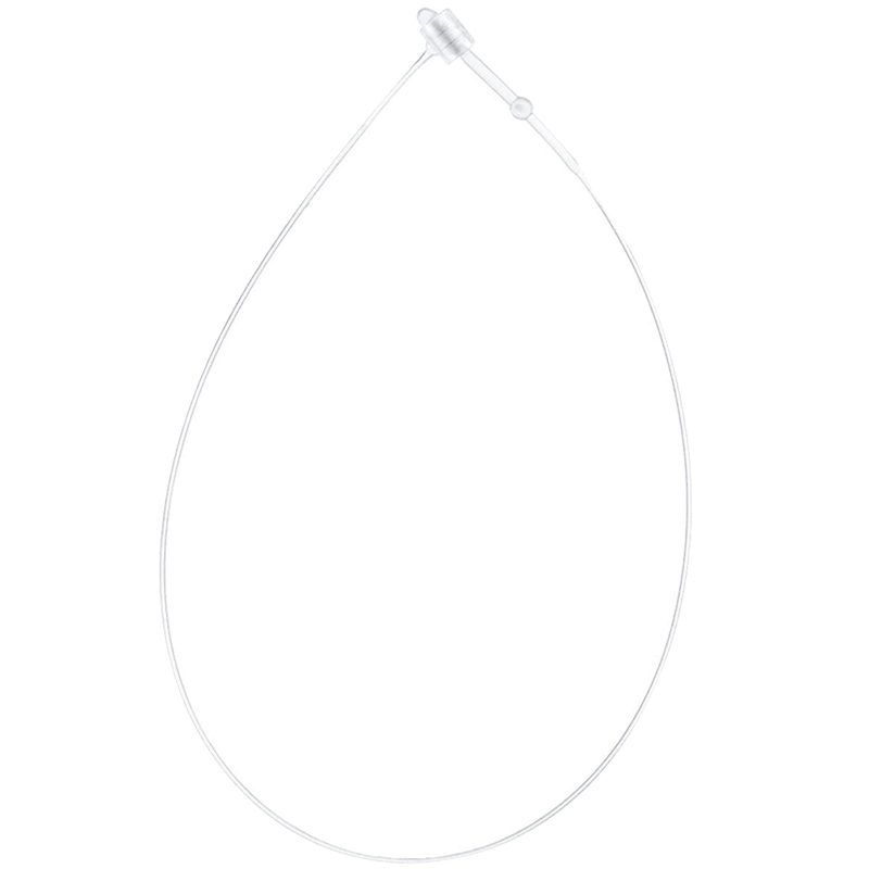 Épingles en plastique pour étiquettes de sécurité, 1000 pièces/ensemble, attaches à boucles transparentes, étiquettes pour vêtements, accessoires multifonctions: 5inch