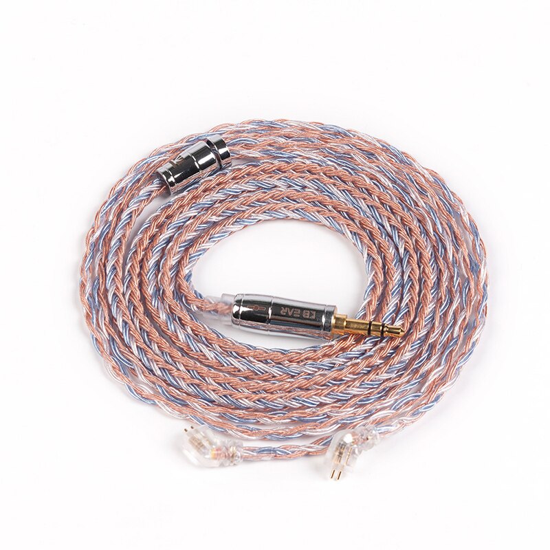 KBEAR 16 Core Upgraded Silver Plated Copper Cable 2.5/3.5/4.4MM With MMCX/2pin/QDC TFZ For KZ ZS10 ZSN Pro ZSX BLON BL-03 V90: TFZ 3.5