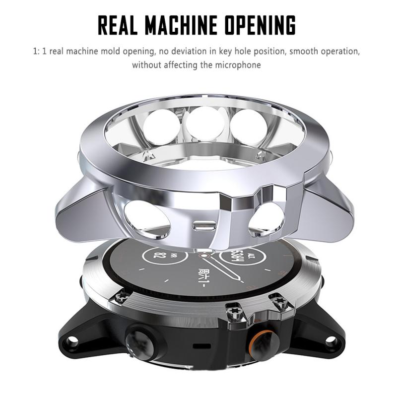 Voor Garmin Fenix 5X Tpu Horloge Beschermhoes Cover Voor Garmin Fenix 5 Tpu Case Horloge Panel Screen Protectors: gray