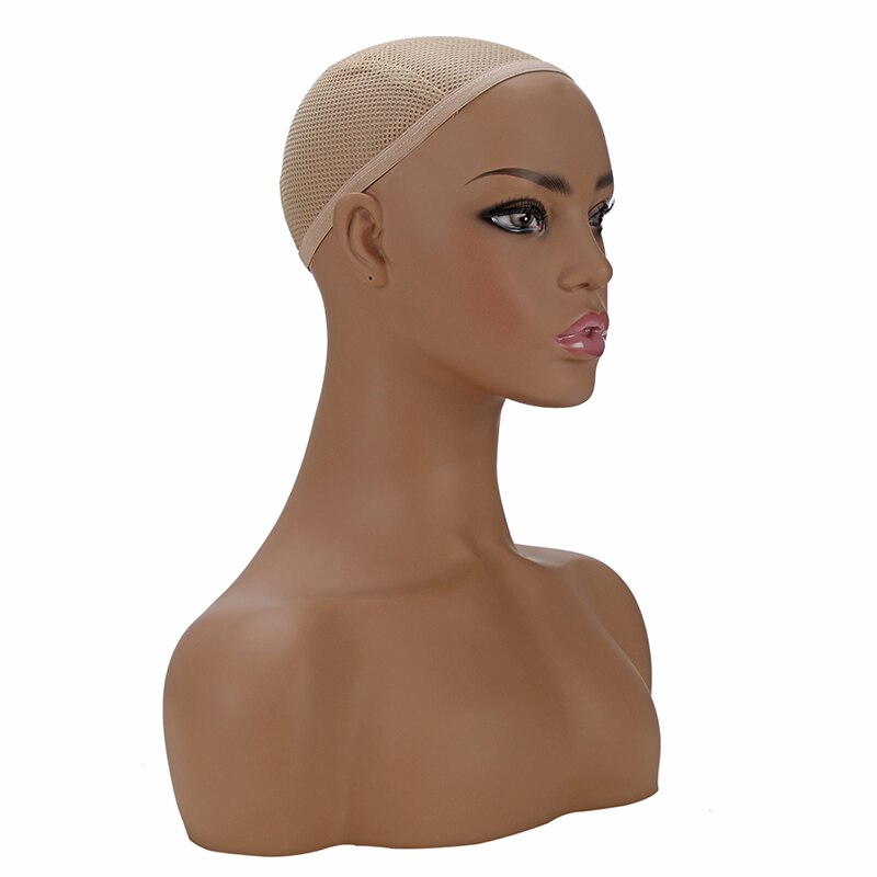 PVC Female Mannequin Head Bust For Wig Stand
