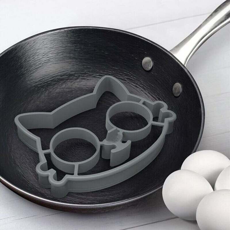 Silicone oeufs frits Gel de silice forme moule chat forme oeuf frit outil de cuisine pour bricolage cuisson cuisine outil de cuisson