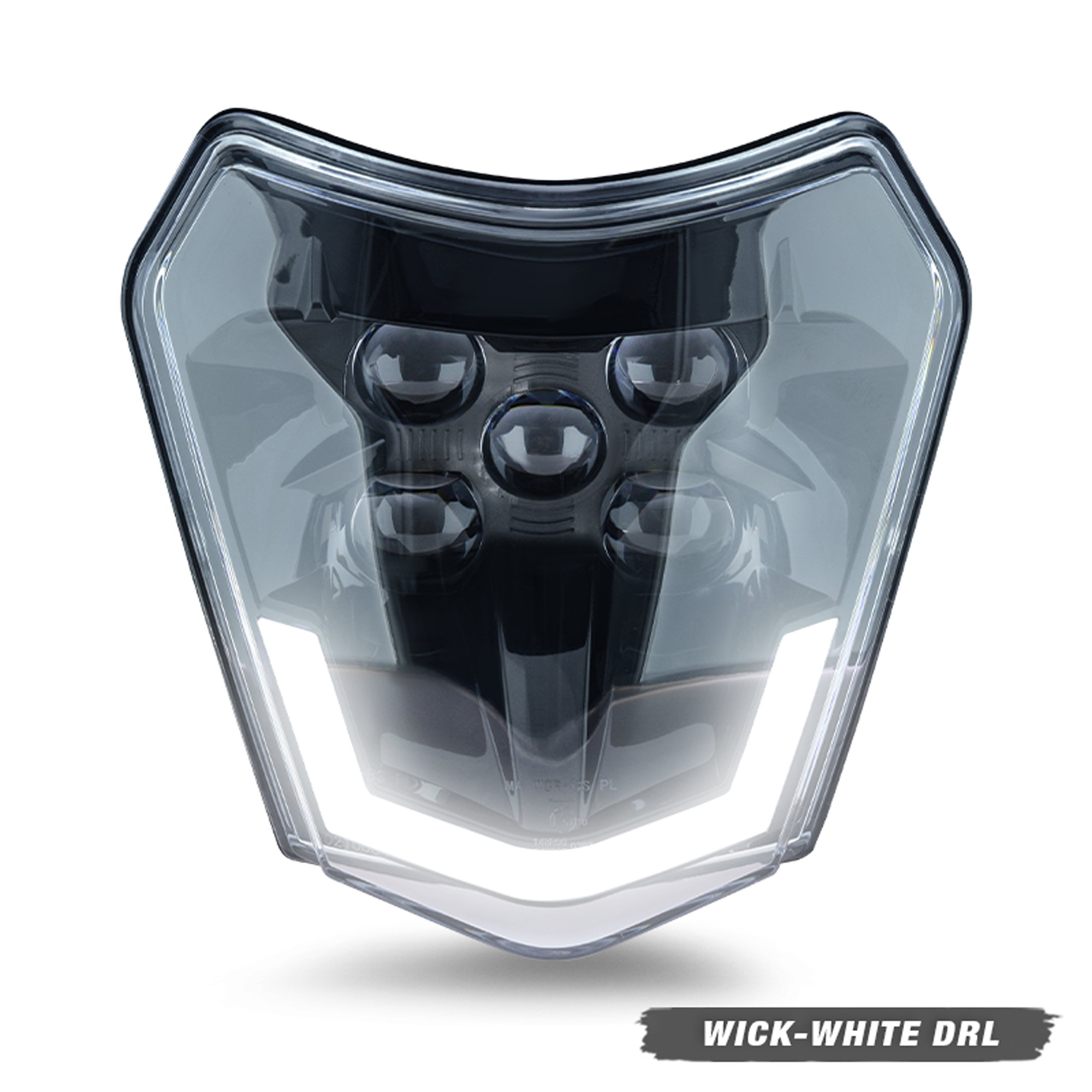 Powerzone faro LED para motocicleta para KTM EXC XC SX MX 125 250 300 450 supermoto faro Universal: Lavanda