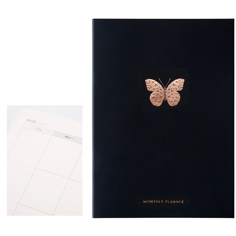 Organizer A4 Planner Notebook Journals DIY 365 Days Plan Note Book Kawaii Weekly Monthly Schedule Notepad Stationery