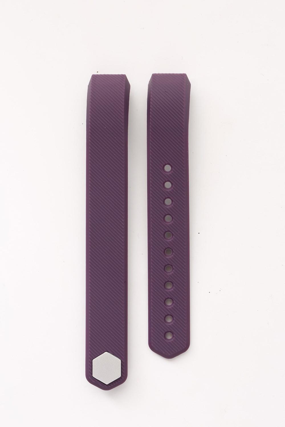 Silicone Band for Fitbit Alta HR Adjustable Soft Secure Wristband Strap Bracelet Watch Replacement Accessories: Purple S