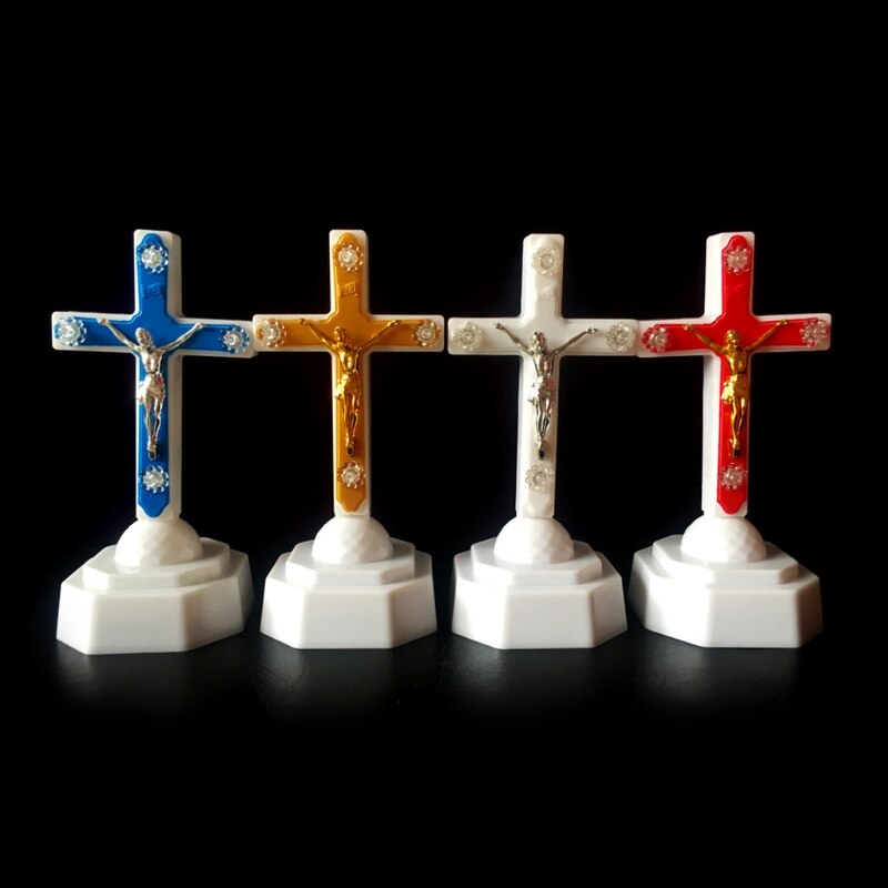 Europese Stijl Boutique Led Licht Christus Jezus Lcon Kruis Thuis Kerk Bid Ornamenten Kerk Souvenirs