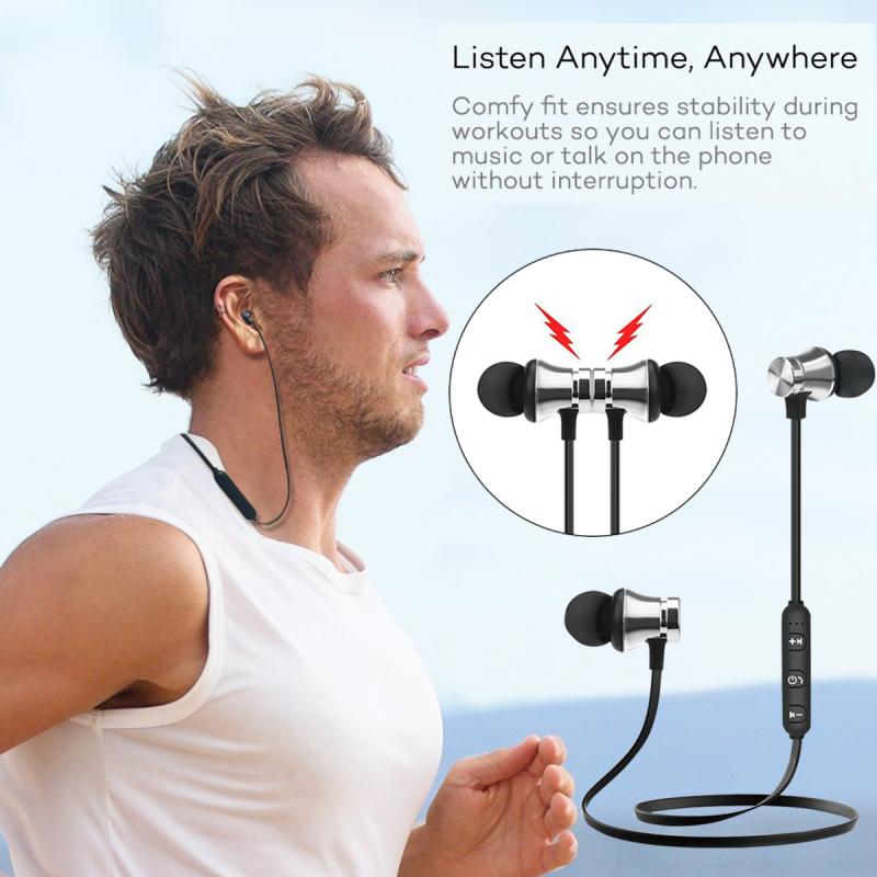 Magnetische Aantrekkingskracht Bluetooth Oortelefoon Sport Headset Fone De Ouvido Voor Iphone Samsung Xiaomi Ecouteur Auriculares