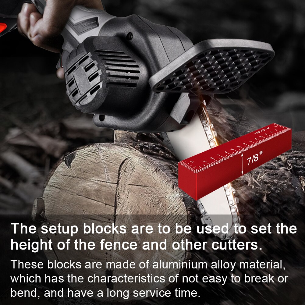 8PCS Setup Blocks Height Gauge Set Aluminium Alloy Woodworking Setup Bars Set Practical Router Table Saws Accessories Set