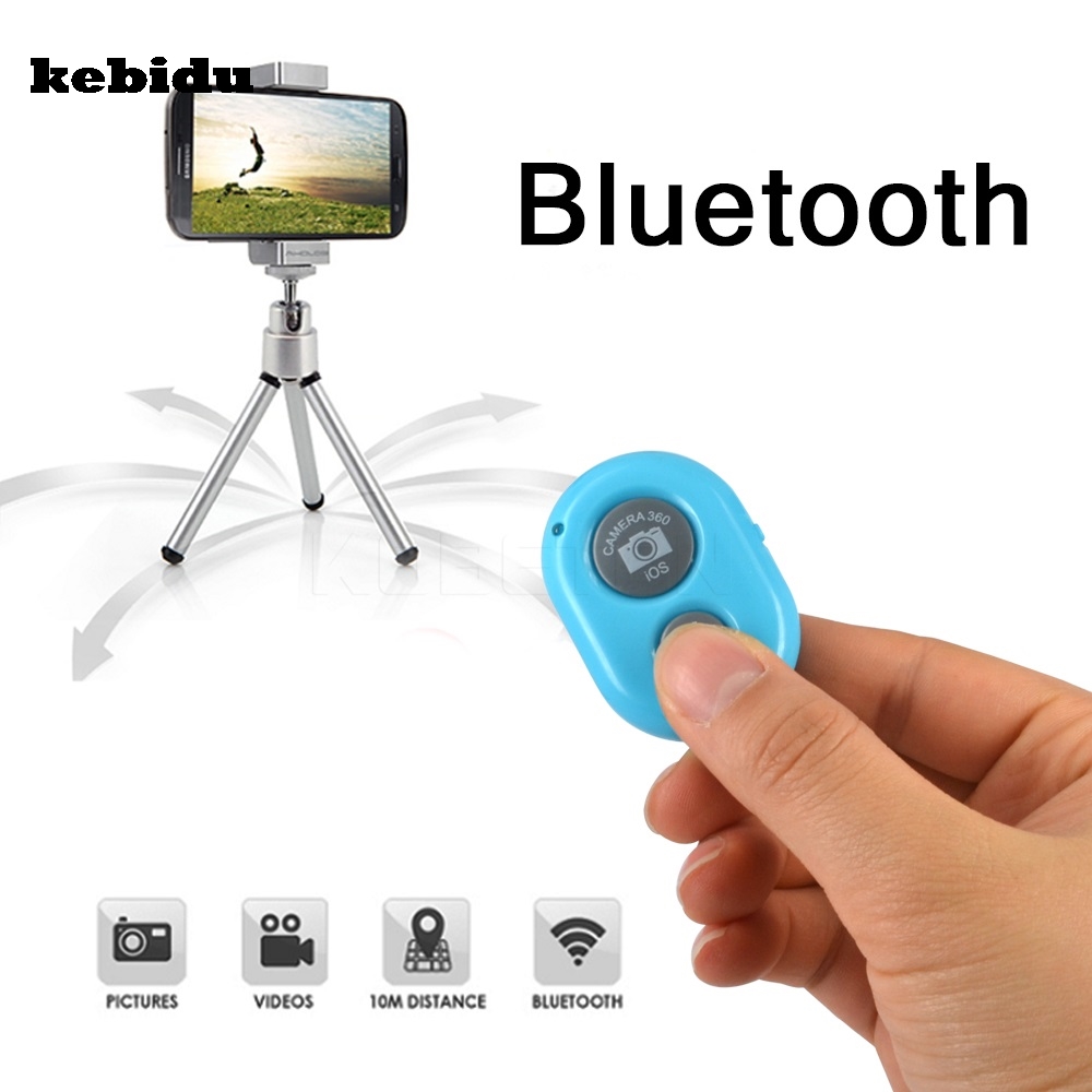 Kebidu 7 kleur Smart Bluetooth Zelfontspanner Ontspanknop Camera Afstandsbediening voor iPhone Smart Phone