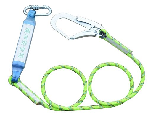 3300KG positioning safety rope high altitude operation location cable insurance rope with aerial buffer rope: 1008-0063