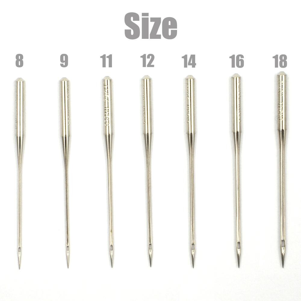 Tamaño 8,9,10,11,12,14, 16, 18 vástago plano de órgano 15x1 HAx1 130/705 todos los tamaños agujas para máquinas de coser caseras reemplazo surtido