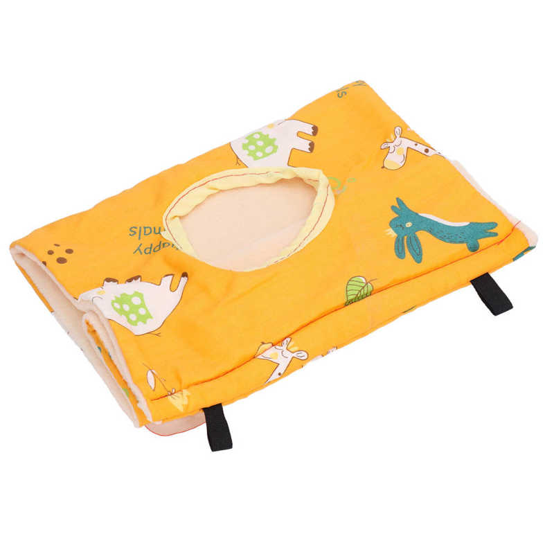 Cage à oiseaux pliable Portable Orange, jolie niche pour perroquets, Hamsters, écureuils
