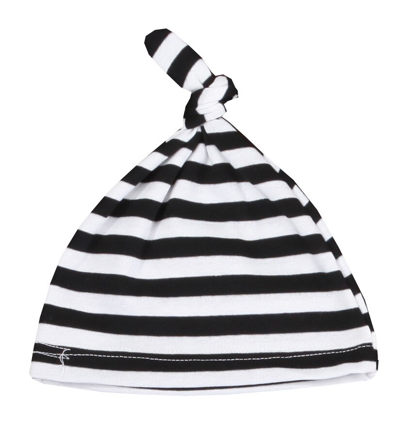 Baumwolle Neugeborenen Baby Hütte knoten Baby Mütze Hütte Für Jungen Mädchen Solide gestreift Neugeborene Kappe Ohren Frühling Sommer Baby Reifen kappen