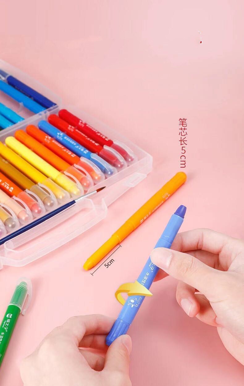 Ensemble de dessin de peinture de Crayon de cire Soluble dans l'eau d'enfants pour la papeterie de d'enfants