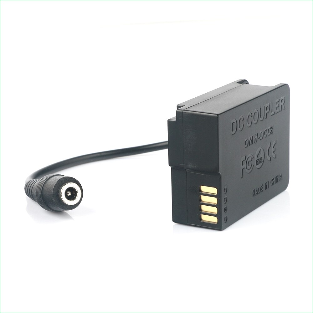 DMW-DCC8 DC Coupler Power Connector DMW-BLC12 Dummy Battery for Panasonic DMC-G5 G6 G7 G8 GX8 G80 G81 G85 GH2 FZ200 FZ300 FZ330