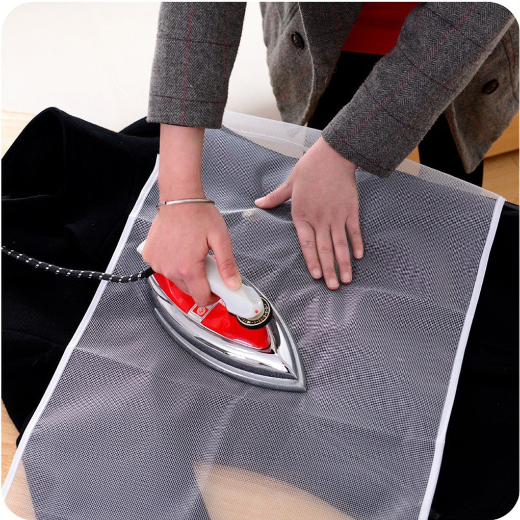 Ironing Pad Heat Resistance Mesh Cloth Foldable Clothes Mesh Cover Home Ironing Mat Color Random