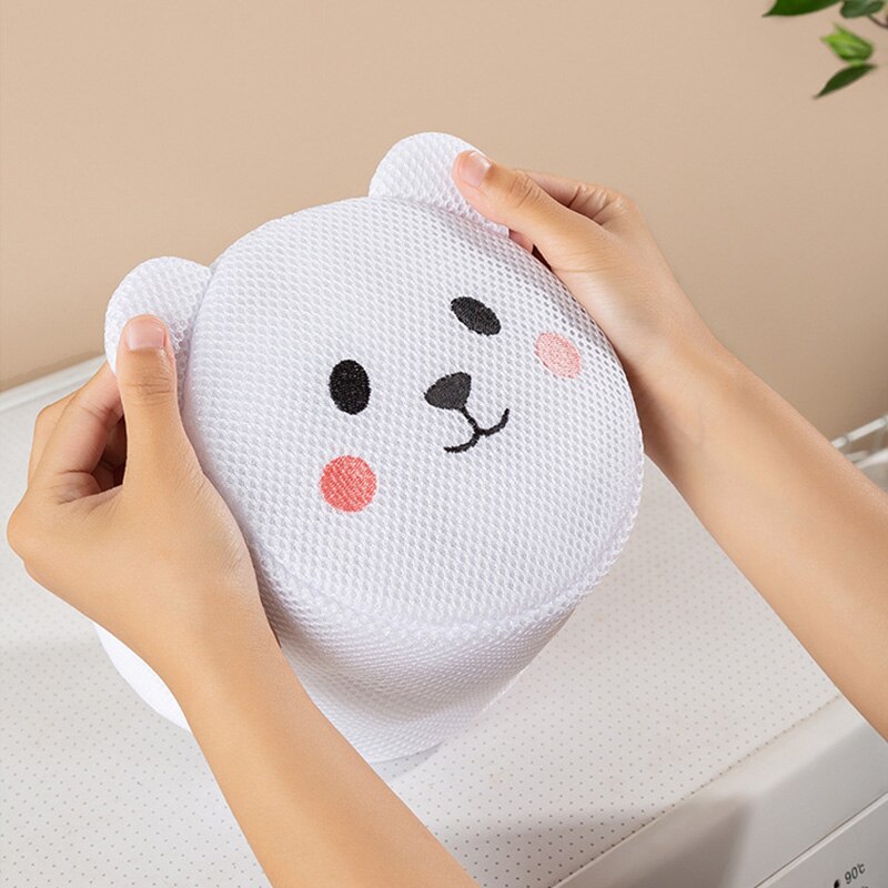 Portable Machine-wash Bra Bags Household Mesh Anti-deformation Laundry Container Bag Thicken Washing Underwear Zipper Organizer