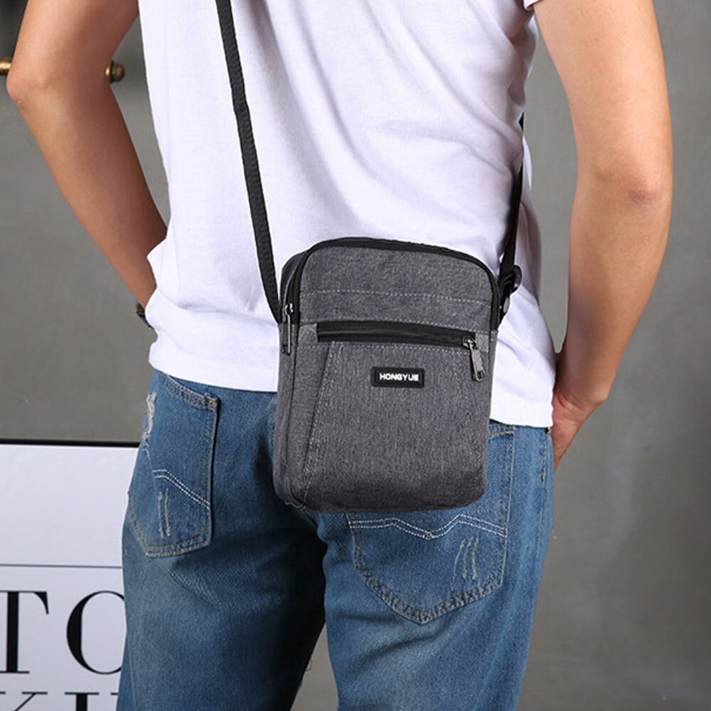 Heren Messenger Bag Crossbody Schoudertassen Reistas Man Portemonnee Kleine Sling Pack Voor Werk Zakelijke Mannen Tas