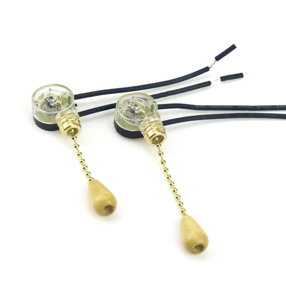 1 Set Universal Replacement Pull Cord Chain Switch Control Pull Cord Switch For Light Ceiling Fan Wall Light Bedside Lamp
