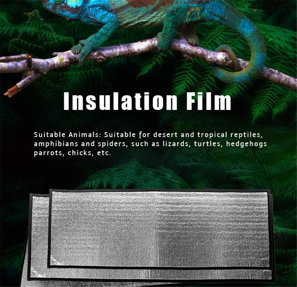 2PCS Reptile Insulation Film Self Warming Pad Reptile Heating Pad Insulation Pads For Parrots Chicks Lizards Turtles Hedgehogs