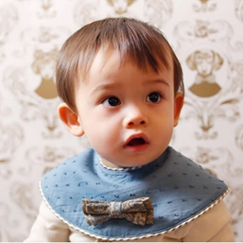 Pattern Fruit Series Round Baby Bibs Cotton Waterproof Bibs Newborn Burp Cloths For Girls Boys 0-3years Bib 360 Degree Bibs
