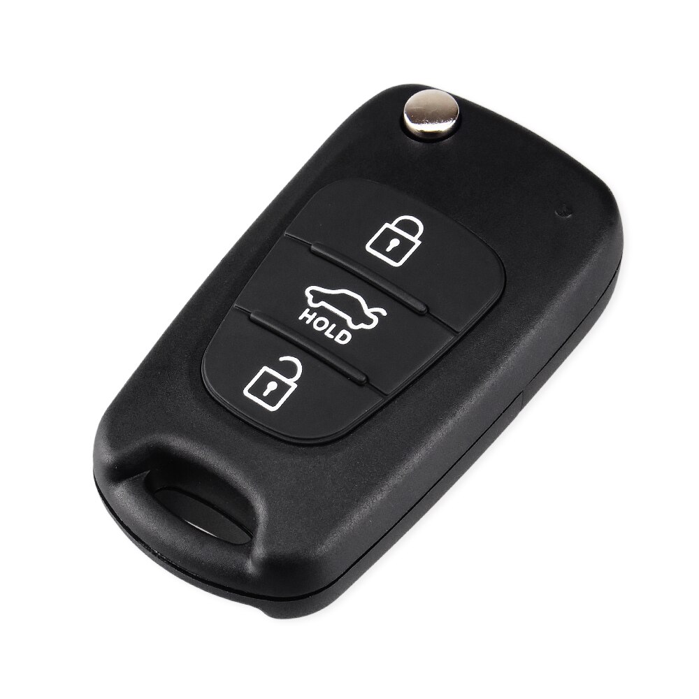 Keyyou key shell 3 knappar för hyundai avante elantra  i30 i40 i20 ix35 flip fällbar fjärrnyckelväska oklippt blankt lock