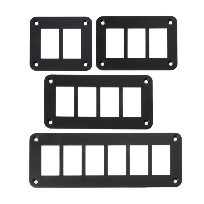 Panel de interruptor basculante de aluminio soporte de carcasa de 2/3/4/6 vías para Auto barco piezas