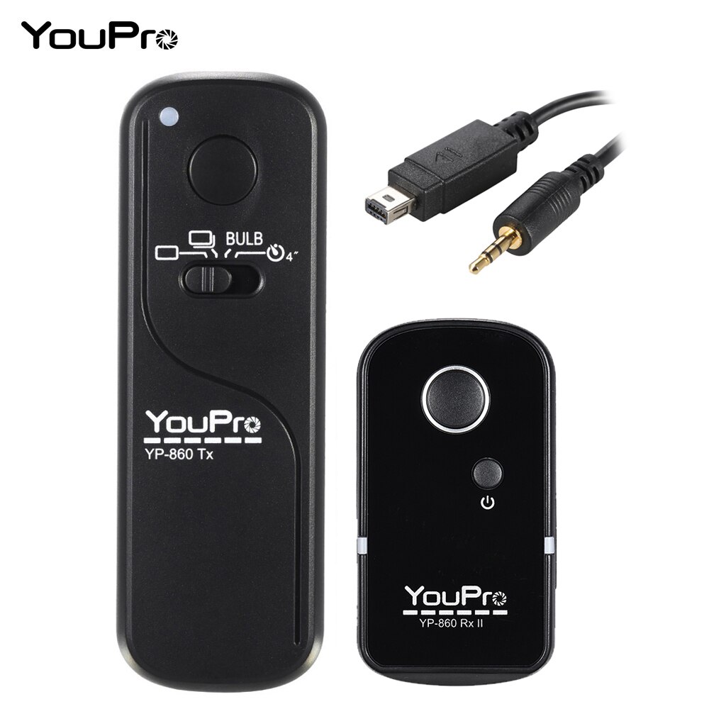 YouPro YP-860 DC2 2.4G télécommande sans fil déclencheur émetteur récepteur 16 canaux pour Nikon D750 D7100 DSLR caméra