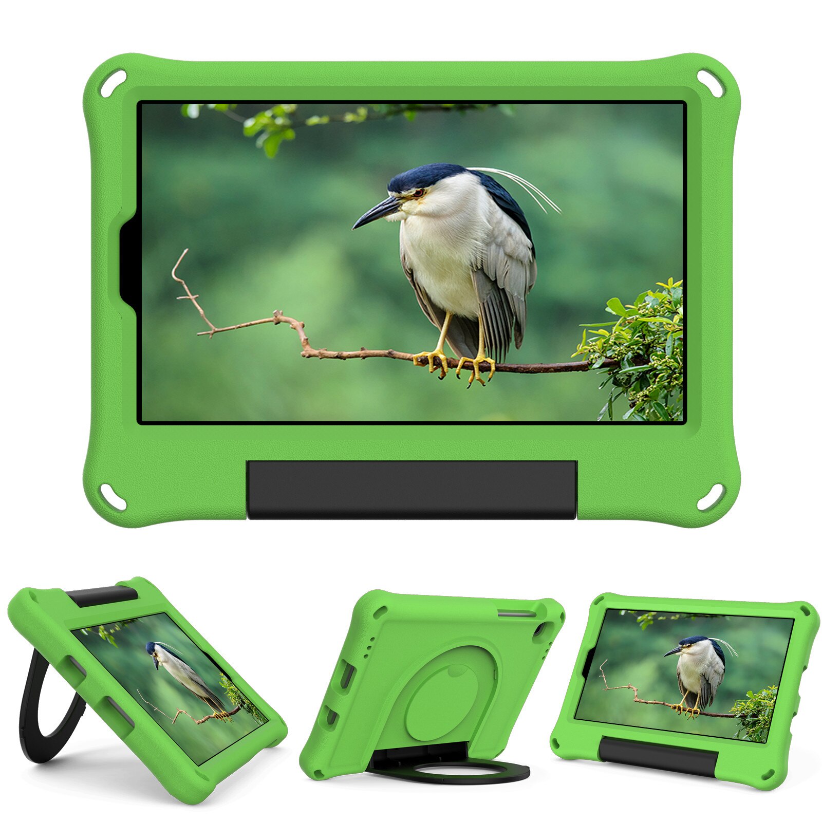 Voor Samsung Galaxy Tab A7 Lite Case Eva Tablet Stand Cover Case Voor Galaxy Tab A7 Lite SM-T220 SM-T225 8.7 inch Kids Case: Green