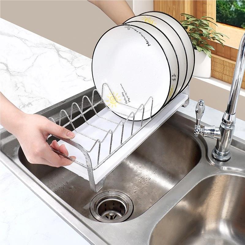 Stainless Steel Kitchen Drainage Rack Multifunctional Dish Storage Rack Easy to Dry Not Wet Household Shelf Kitchen Accessories