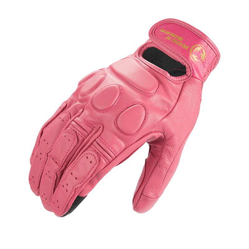 Rock Biker Motorhandschoenen Lederen Retro Bruin Motor Bike Handschoen Mannen Vrouwen Chopper Shockproof Guantes Moto Motocross Handschoen