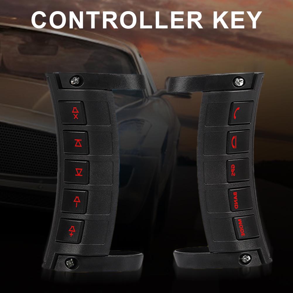 10 teclas de dirección inalámbrica luminosa Universal Multi-función estéreo DVD navegación GPS volante de coche botones de Control remoto