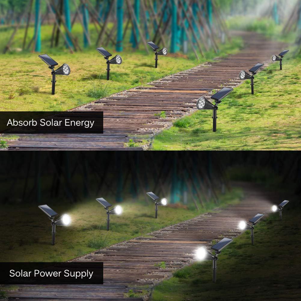 7 portato Lampada del Riflettore Impermeabile di Controllo Della Luce Solare del Prato Inglese Inserendo pianoforte Luce del Giardino Esterno Regolare