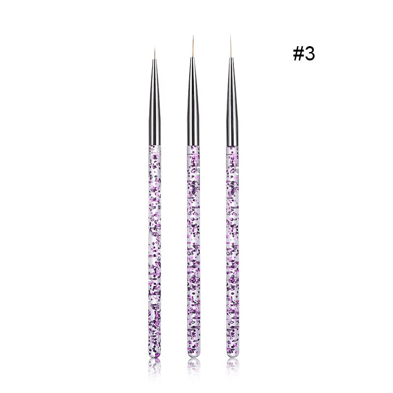 Ensemble de pinceaux à ongles pour Gel UV et acrylique, 7/15 pièces, brosse à ongles pour doublure, dessin, peinture, stylo, , outil d'art des ongles: 27