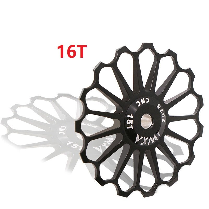 MTB Rennrad Keramik Pulley Schaltwerk Keramik Lager 8-17T Hinten Pulley Jockey Rad Bike Lager jockey Rad: Black 16T