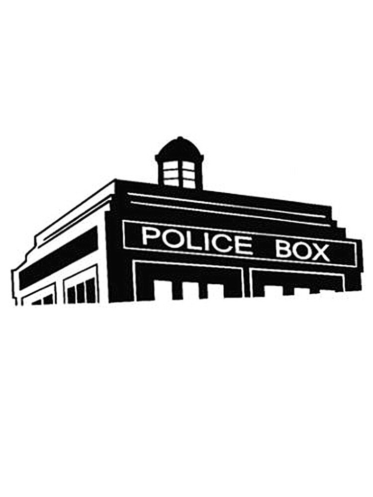 Stickers One Piece Police Box Painting WC Toilet Wall Car Sticker Home Decoration Accessories Picture Aesthetic Room Decor