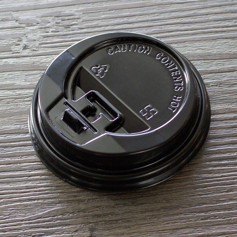 50pcs 8oz/12oz/14oz/16oz Kraft papaer paper cup disposable coffee cup birthday party favors milk tea juice cold dirnk cups: black lid