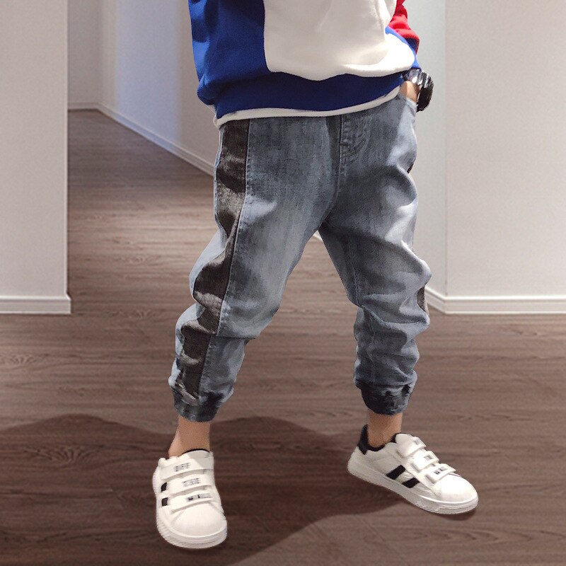 Jongens kind jeans broek en najaar zomer lichte kleur dunne kind broek mannelijk kind casual jeans voor: 3-12 jaar oud